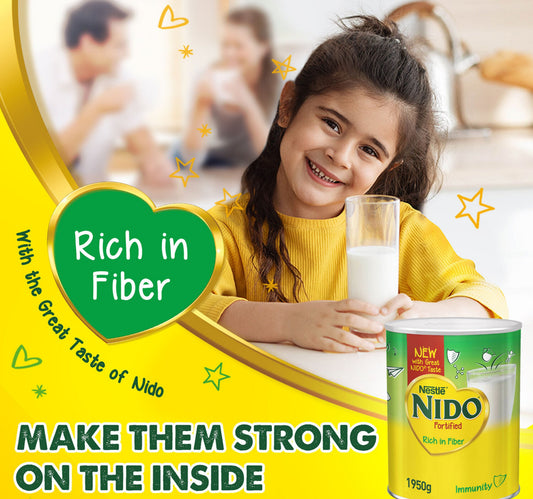 Nestle Nido Fortified Milk Powder Rich in Fiber 1.95 kg