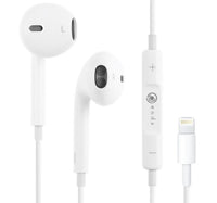Iends Wired Lightning Headset Stereo Earphone with Mic White HS2073 Lulu Hypermarket