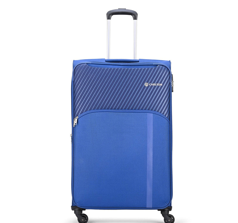 Carlton Striker Plus 4 Wheel Soft Trolley 79cm Blue