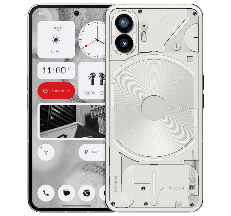 Nothing Phone (2) Dual SIM 5G Smartphone, 12 GB RAM, 256 GB Storage, White Lulu Hypermarket