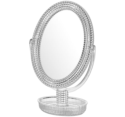 Esda Store Tabletop Makeup Mirror, Two-sided Swivel With 4X Magnification