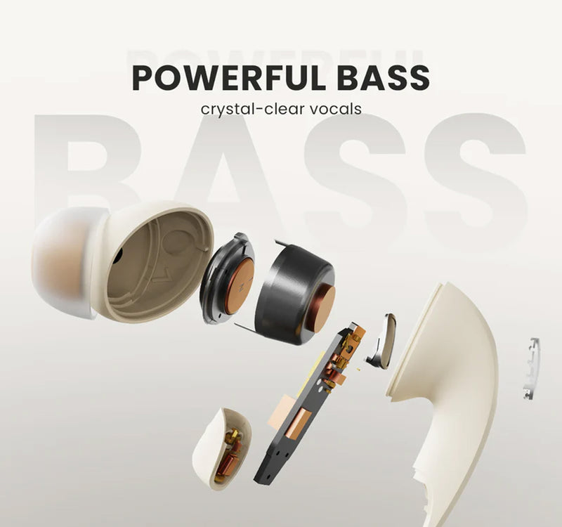HiFuture FlyBuds4 In-Ear ANC TWS Earbuds, Latte