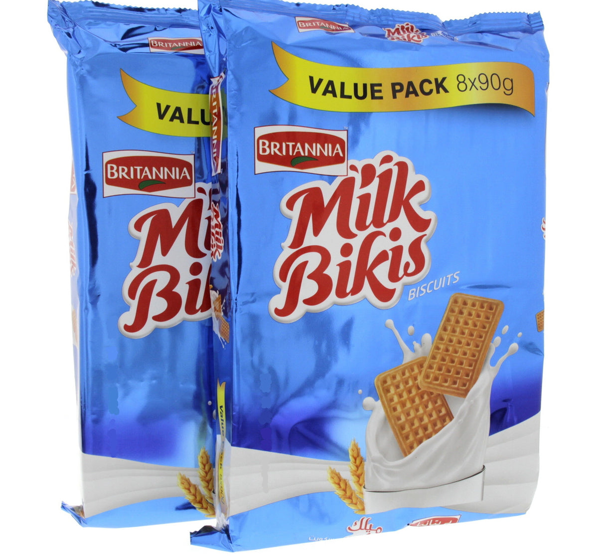 Britannia Milk Bikis Biscuits 8 x 90 gm x 2 pcs