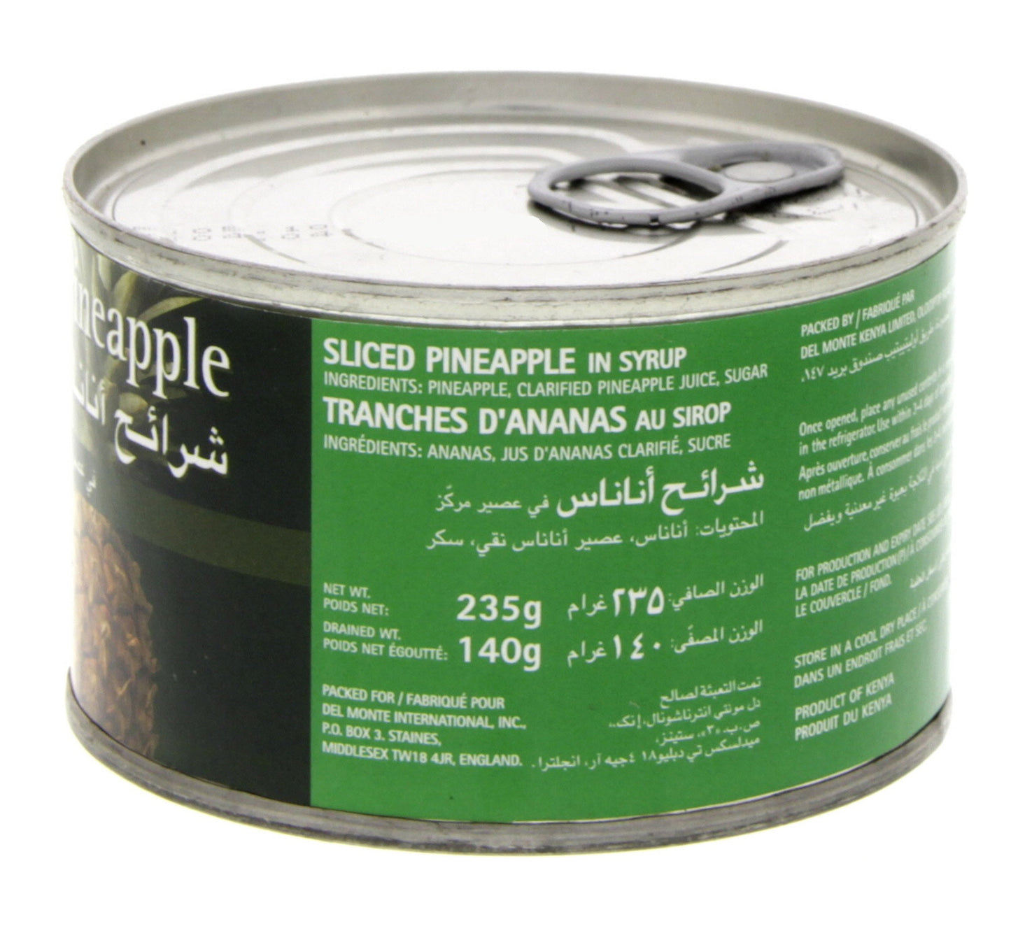 Del Monte Sliced Pineapple In Syrup 235 g