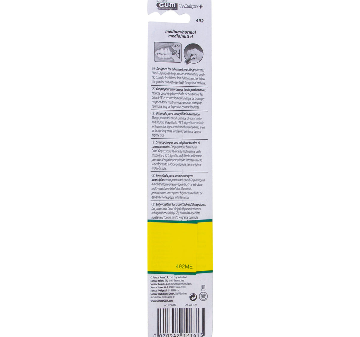 GUM Toothbrush Technique Medium 492 1 pc