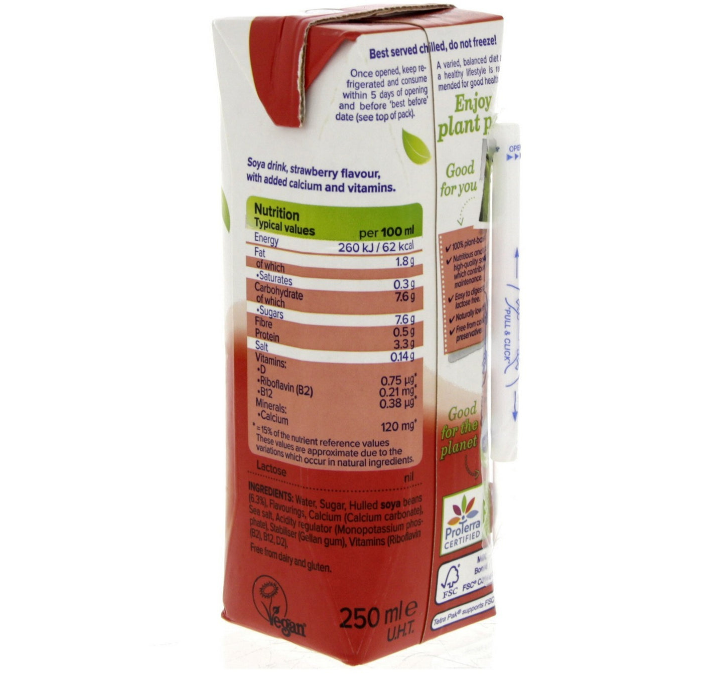 Alpro Soya Milk Strawberry 250 ml