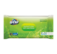 Wow Anti-Bacterial Skin Wipes 10 pcs