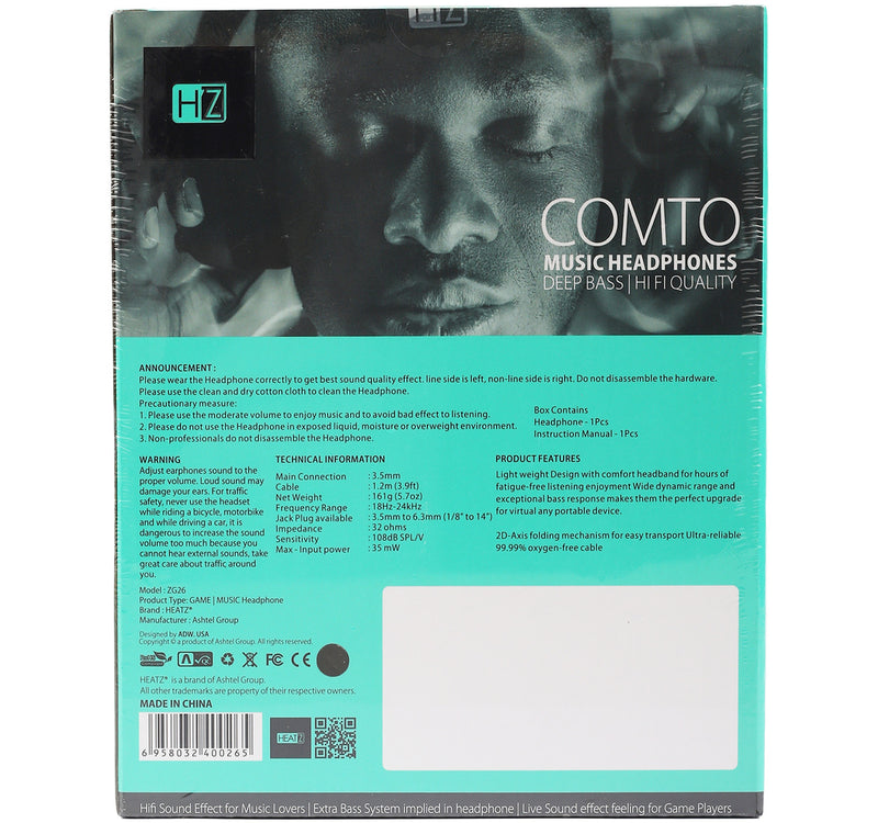 Heatz Comto Headphone ZG26