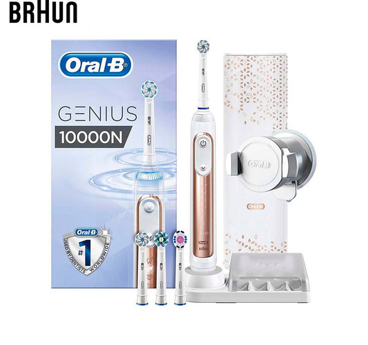 Oral-B GENIUS 9000 Rose Gold Rechargeable Electric Toothbrush D701.545.6XC