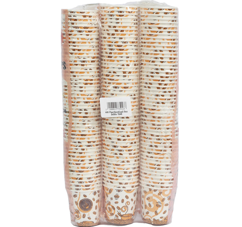 Home Mate Paper Gava Cups 2.5 oz 3 x 50pcs