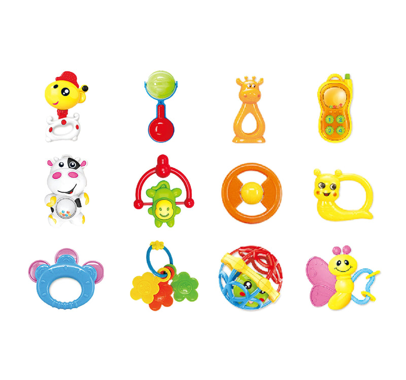 First Step Baby Feeding Bottle with Rattle Set, BM5300-4 A25