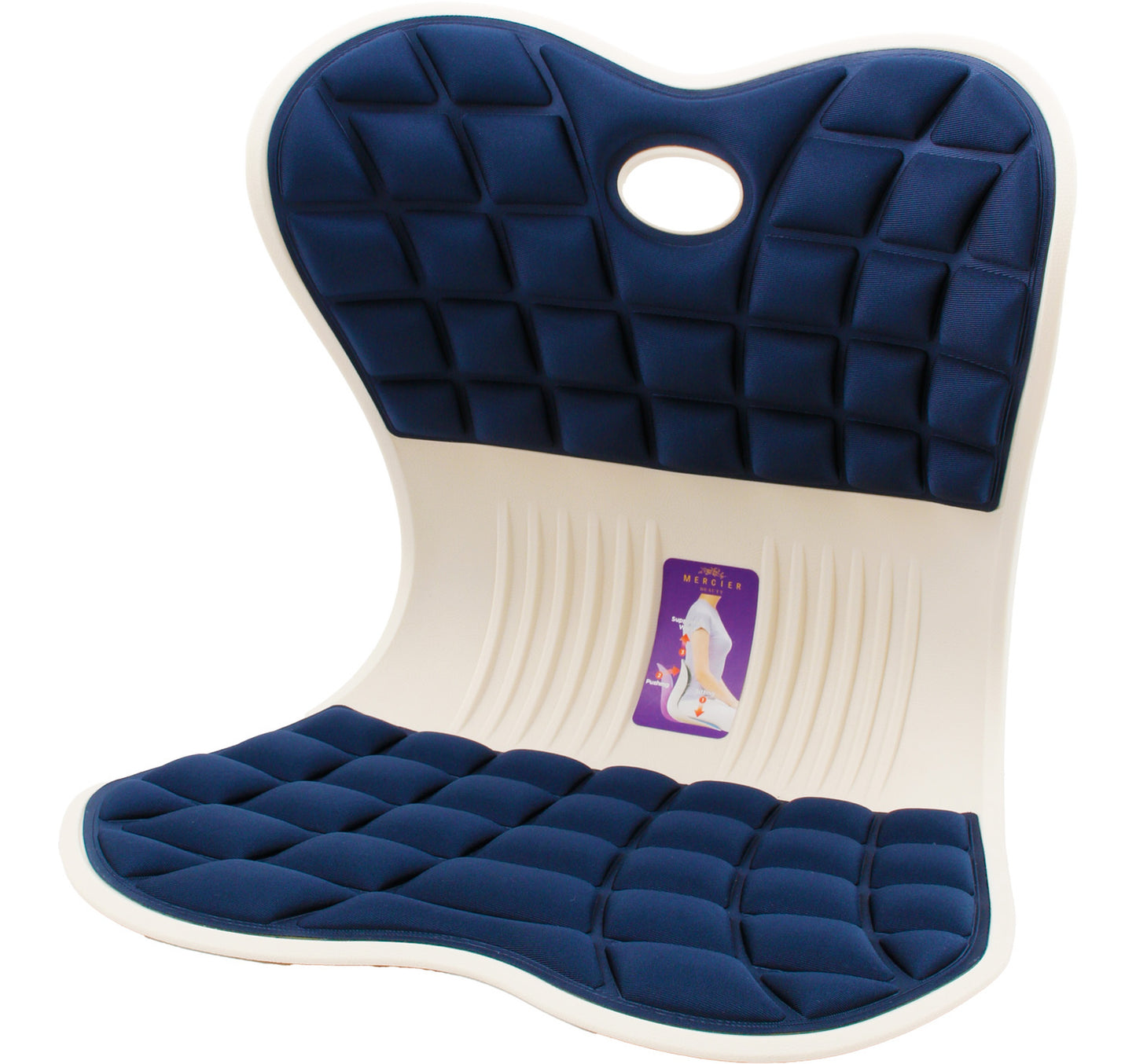 Golden Wheat Lumbar Support Seat, Blue