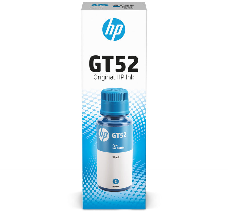HP GT52 Original Ink Cartridge (M0H54AE),Cyan