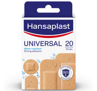 Hansaplast Universal Wound Plasters Water-resistant Strong Adhesion 20 pcs