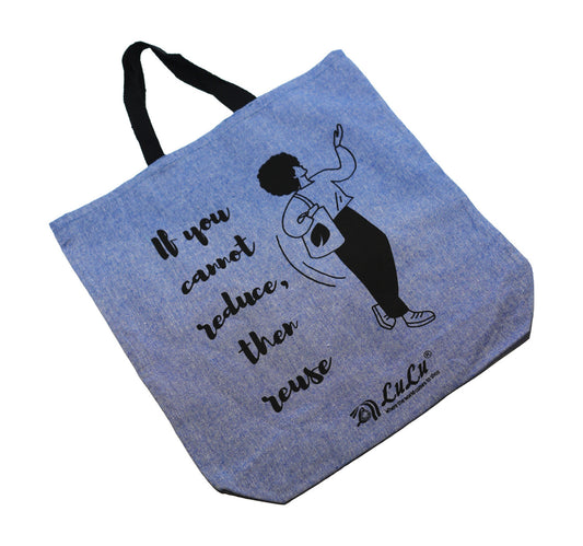 Earth Safe Shopping Bag Cloth 17" Blue