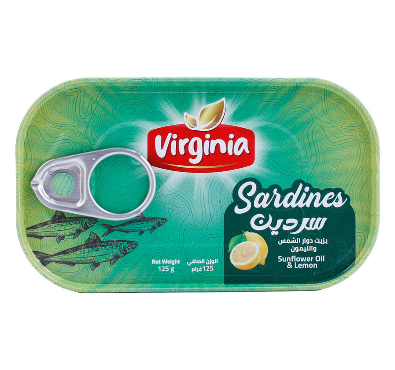 Virginia Sardines In Sunflower Oil & Lemon 125 g