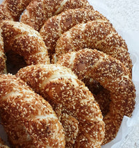 Simit (Turkish Sesame Bread Ring) Firin