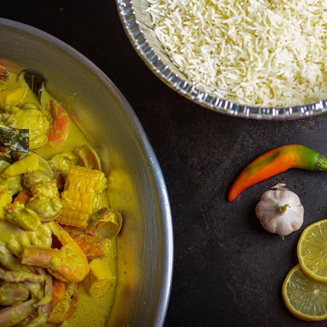 Seafood with Cream and Lemon Kitchen by Abeer