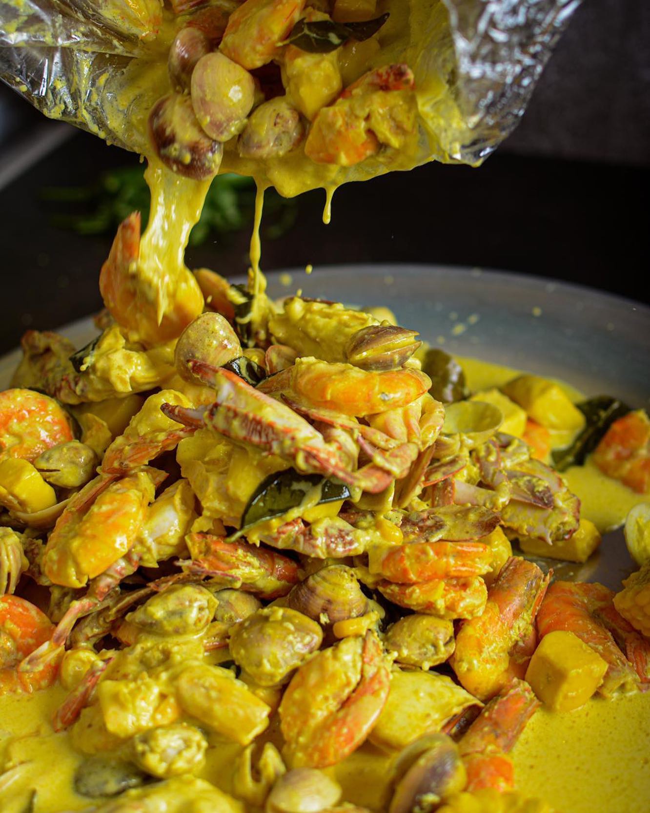 Seafood with Cream and Lemon Kitchen by Abeer