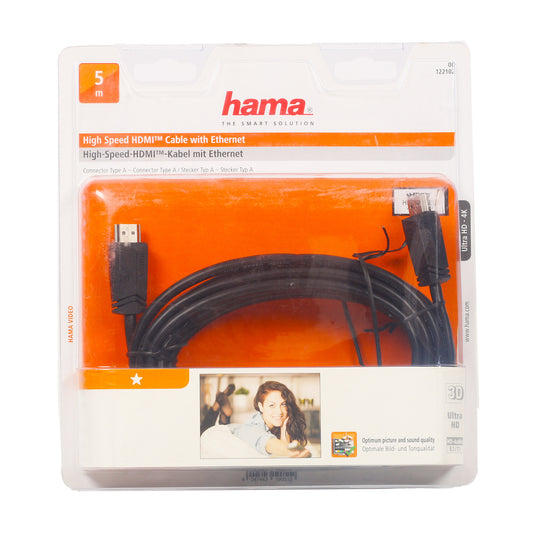 Hama HDMI Cable With Ethernet 122102 5 Meter