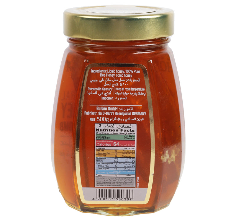 Bio Honey Natural Honey With Comb 500 g