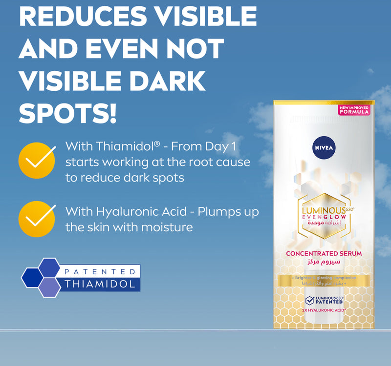 Nivea Luminous630 Even Glow Anti Dark Spot Concentrated Face Serum 10 ml