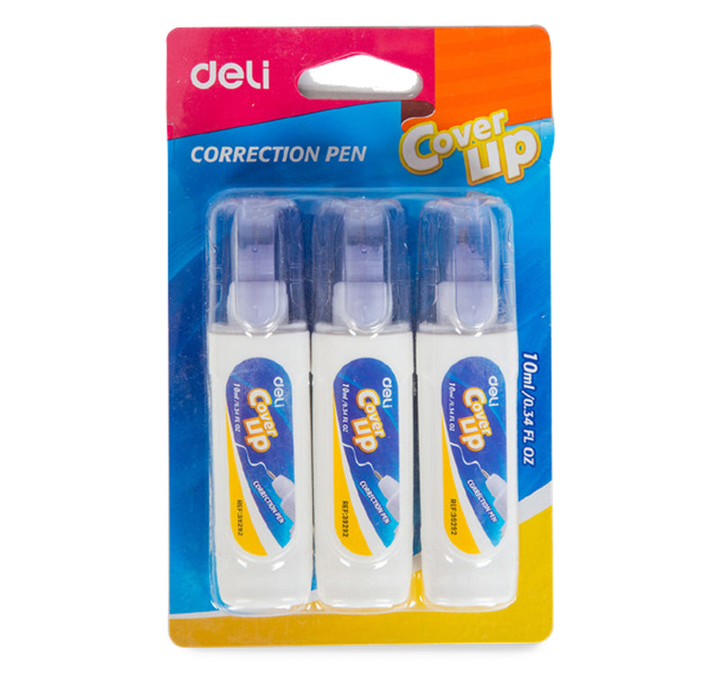 Deli Correction Pen 10ml 3's