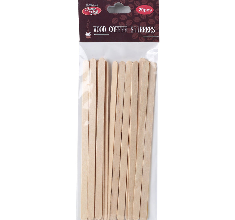 Home Mate Coffee Stick Wood Small 20pcs