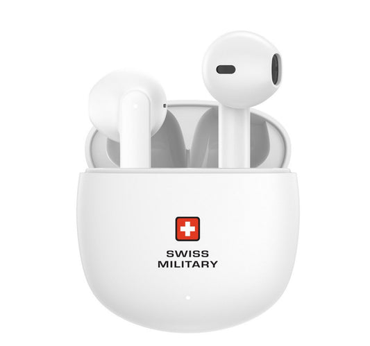 Swiss Military True Wireless Earbuds Victor 6 White Lulu Hypermarket