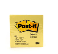 3M Post-it Notes Yellow, 3inch x 3inch 100 Sheets