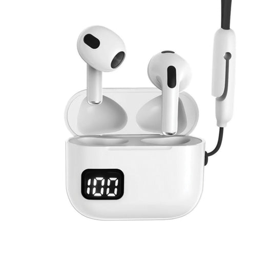 Trands LED Display Wireless Earbuds TWS-T4 White