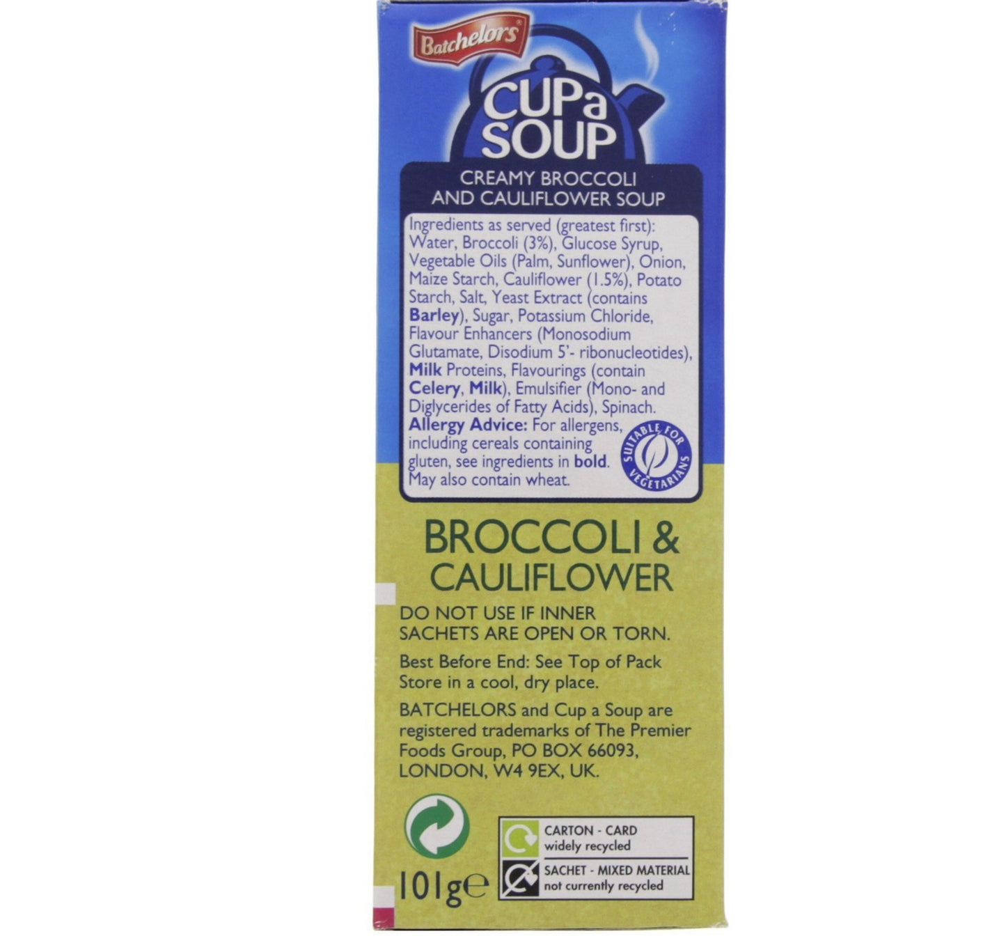 Batchelor Broccoli & Cauliflower Soup 101 g