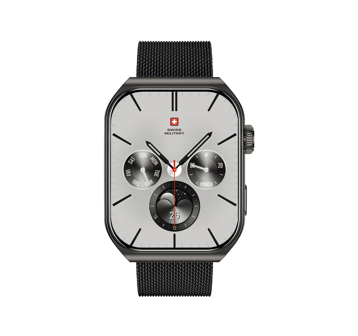 Swiss Military Smart Watch Alps 3 Gun Metal Stainless Steel Lulu Hypermarket