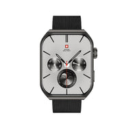 Swiss Military Smart Watch Alps 3 Gun Metal Stainless Steel Lulu Hypermarket
