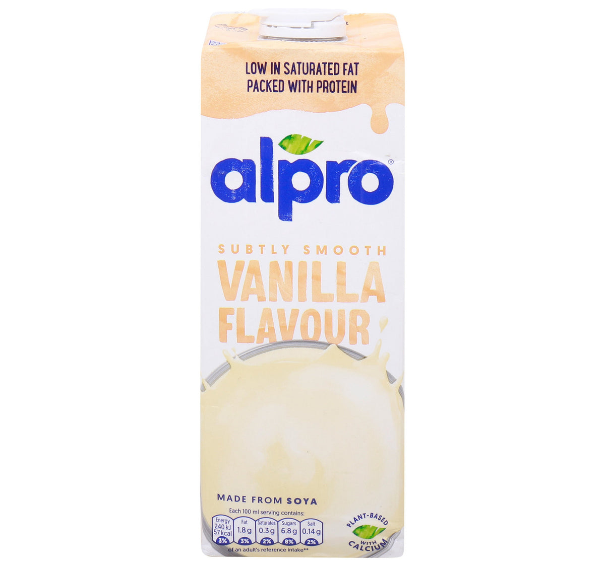 Alpro Soya Milk Vanilla Flavour 1 Litre Lulu Hypermarket