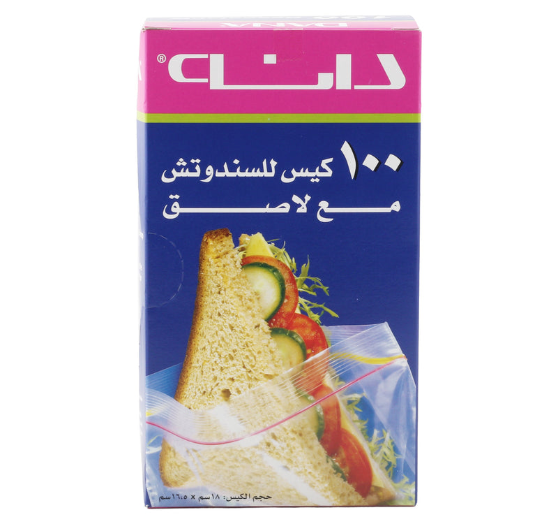 Dana Resealable Sandwich Bags 100 pcs
