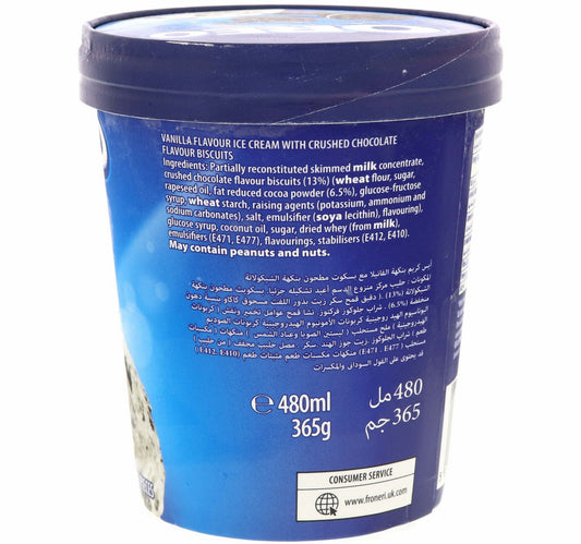 Oreo Vanilla Flavour Ice Cream With Oreo Biscuits 480 ml