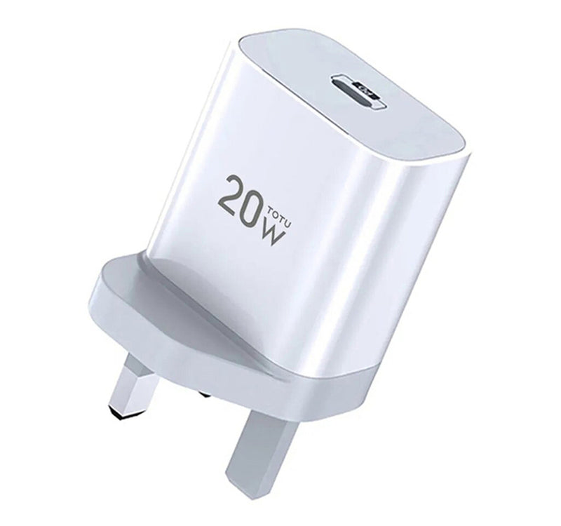 Totu 20W Travel Charger, White, CACQ011 Lulu Hypermarket