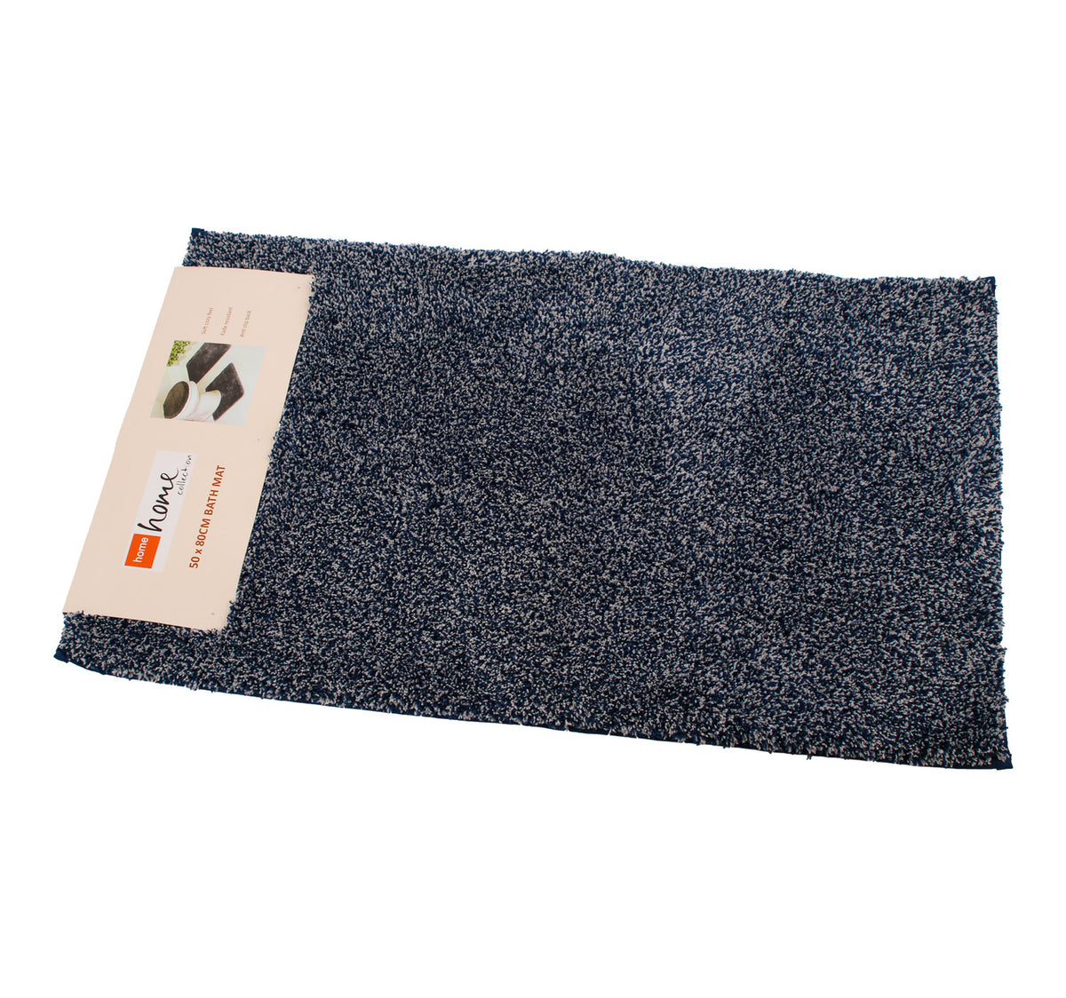 Home Collection Melange Polyester Bath Mat, Assorted, 2131