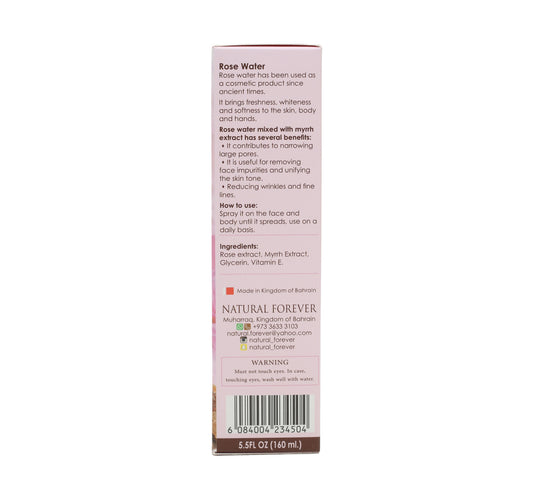 Natural Forever Facial Cleanser Rose Water With Myrrh 160 ml