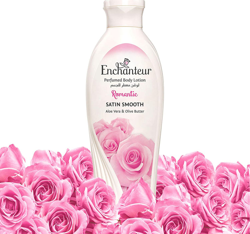 Enchanteur Satin Smooth Romantic Lotion with Aloe Vera & Olive Butter 250 ml