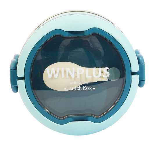 Win Plus Lunch Box Stainless Steel 6732 1.4L 2 Layer Assorted Colours