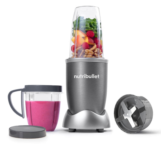 NutriBullet Multi-Function High Speed Blender, 600 W, 5 Piece Set, Gray, NBR-0812M