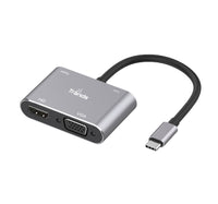 Trands Type-C to HDMI VGA USB3.0 Adaptor with PD Charge TR-CA5857 Lulu Hypermarket