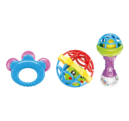First Step Baby Rattle Set, 3 pcs, BM6004-4A25