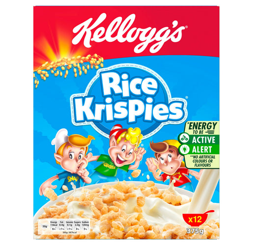 Kellogg's Rice Krispies Cereals 375 g Lulu Hypermarket
