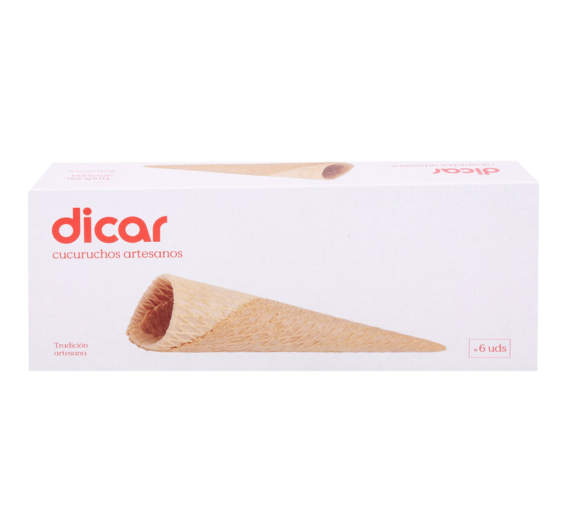 Dicar Artisan Sugar Wafer Cones 6 pcs 110 g Lulu Hypermarket