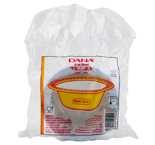 Dana Plastic Soup Bowl 6oz 50 pcs