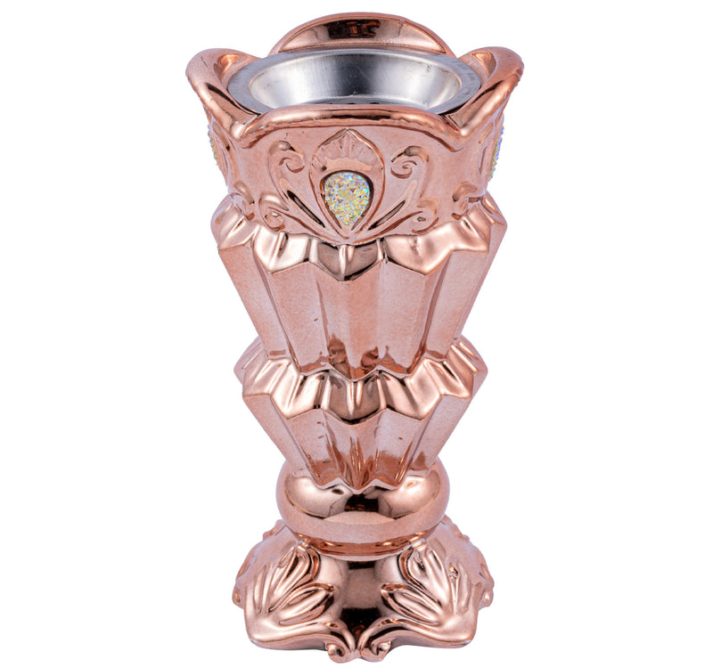Maple Leaf Luke Ceramic Burner 18cm Rose Gold