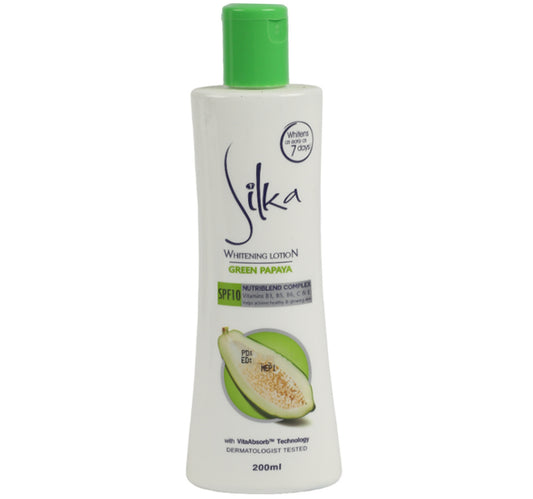 Silka Green Papaya Skin Whitening Lotion 200 ml
